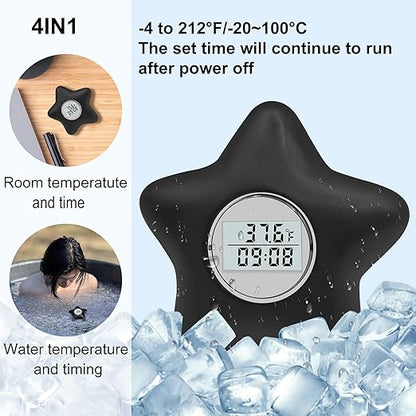 Cold Plunge Thermometer with Digital LCD Display